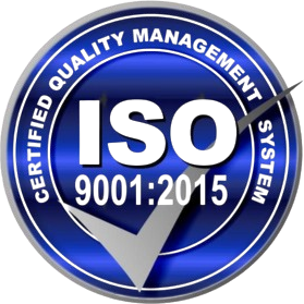 Certification mark: ISO 9001:2015